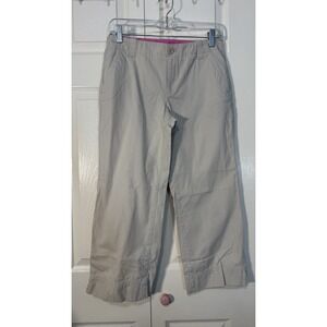 Lilly Pulitzer Women's Main Line Fit Capri Pants Beige Size 4